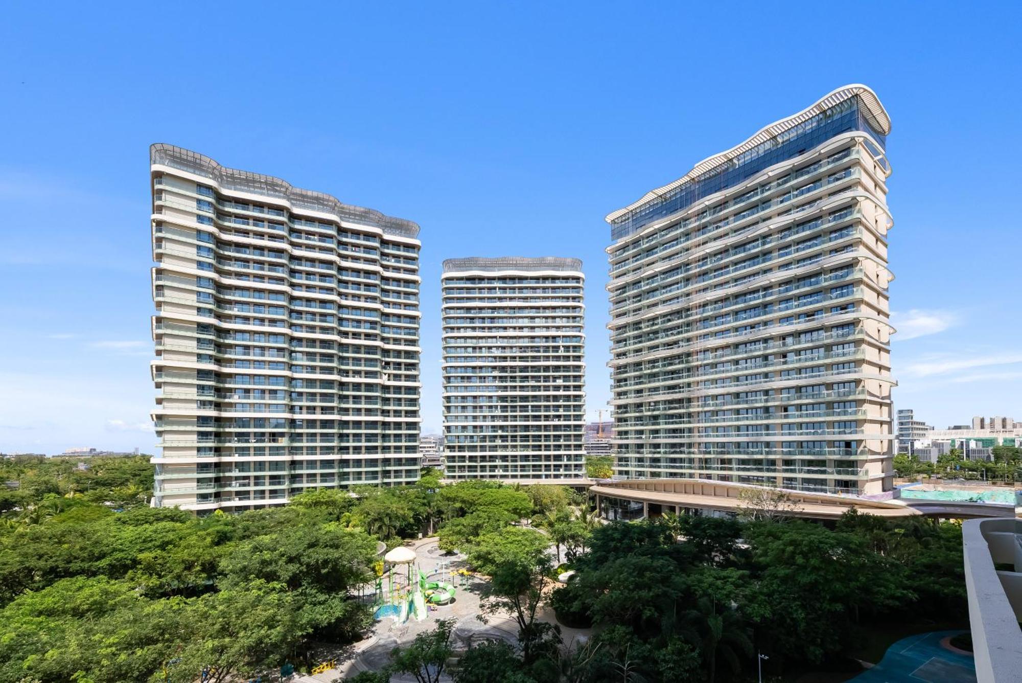 Puhai Sea View Apt By Hailan Tour At Sanya Yazhou Bay#Only 100 Meters To Beach And Sea Swimming Area Buitenkant foto