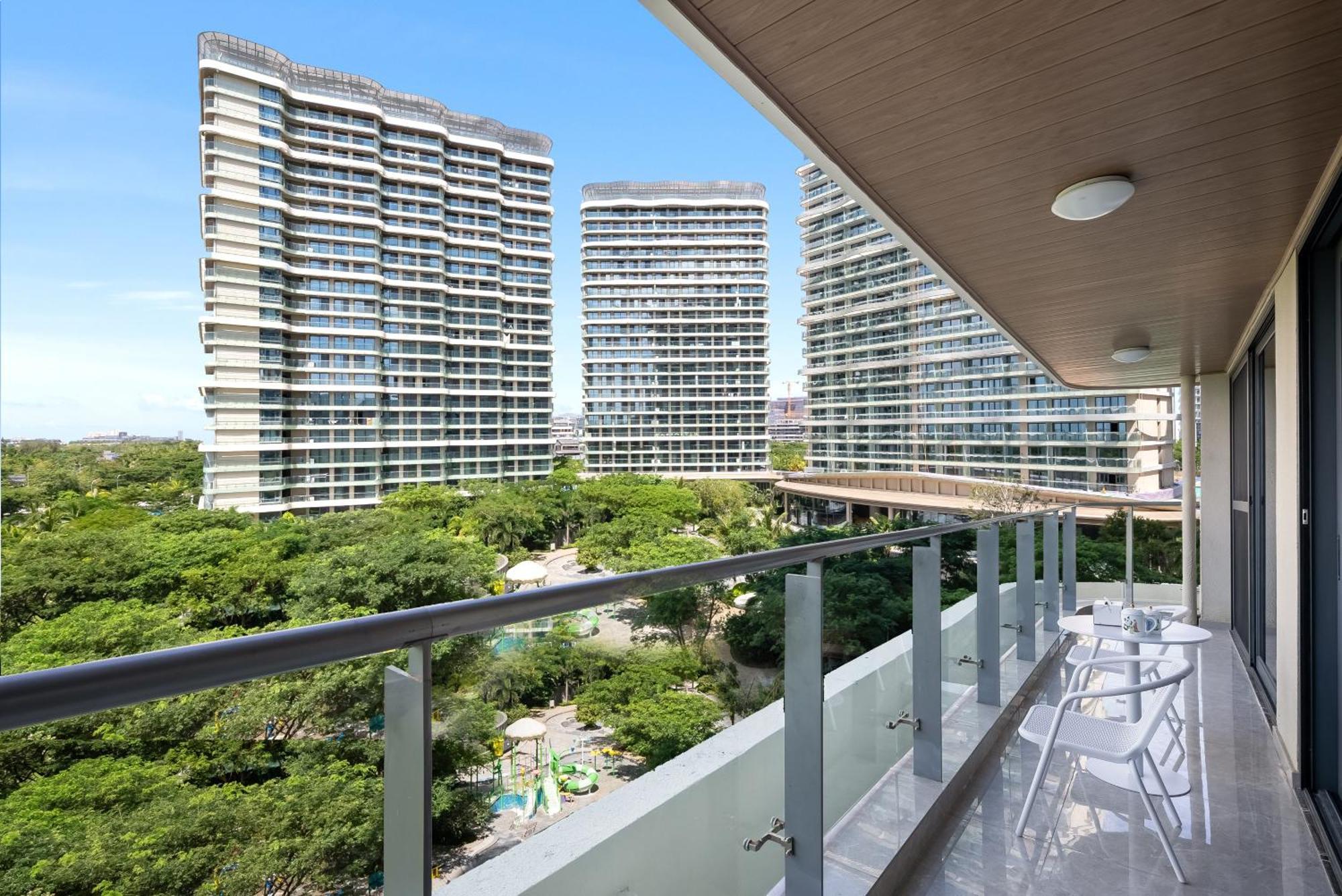 Puhai Sea View Apt By Hailan Tour At Sanya Yazhou Bay#Only 100 Meters To Beach And Sea Swimming Area Buitenkant foto