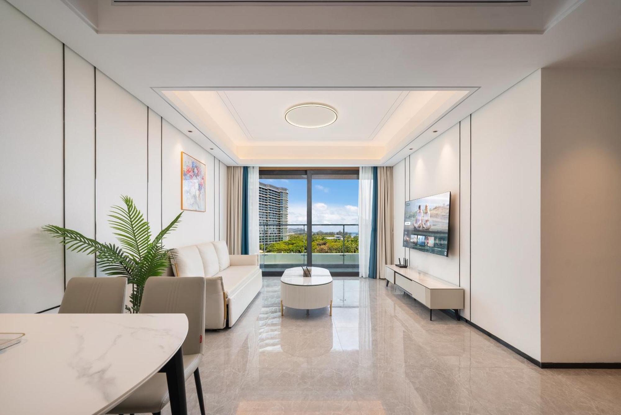 Puhai Sea View Apt By Hailan Tour At Sanya Yazhou Bay#Only 100 Meters To Beach And Sea Swimming Area Buitenkant foto