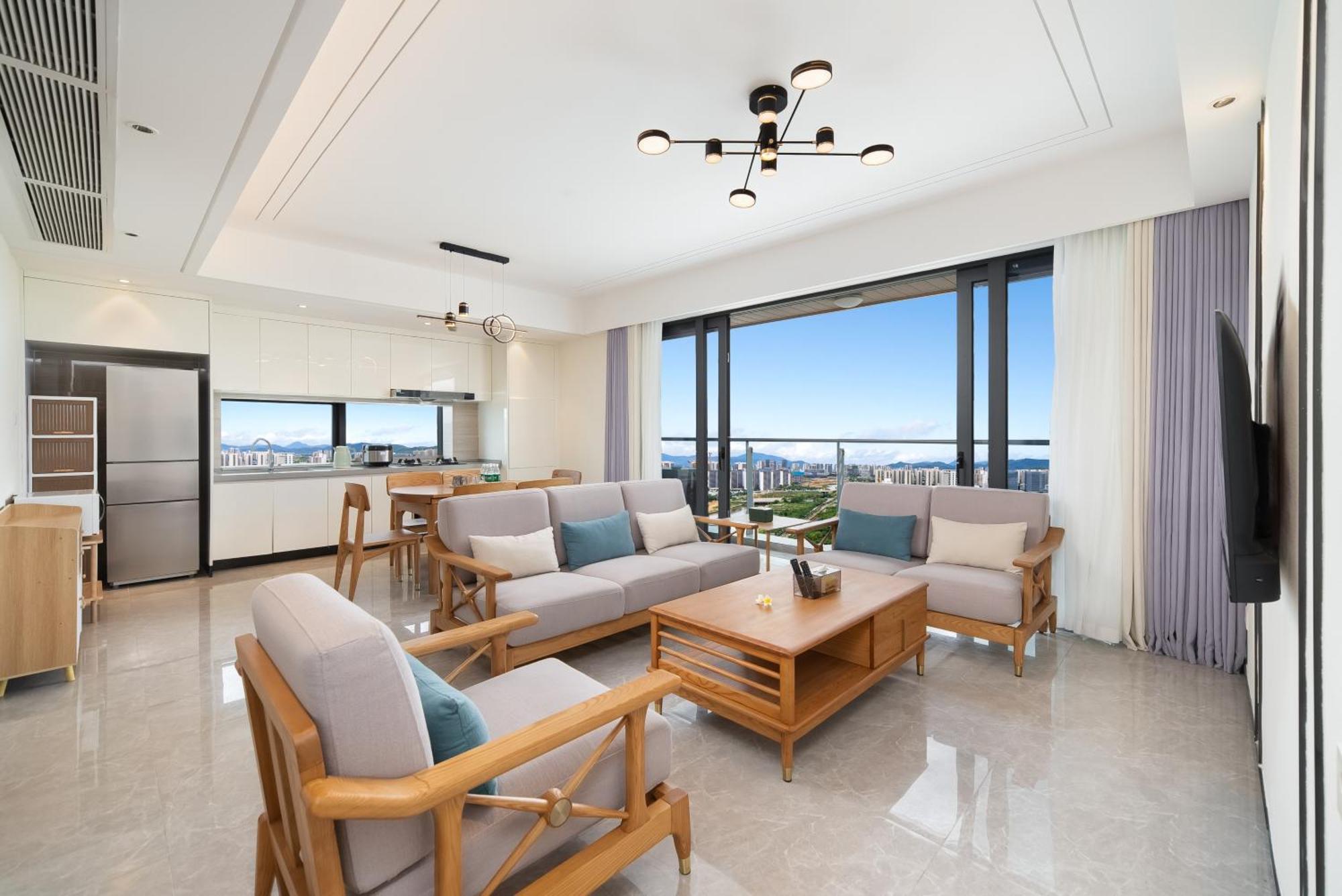 Puhai Sea View Apt By Hailan Tour At Sanya Yazhou Bay#Only 100 Meters To Beach And Sea Swimming Area Buitenkant foto