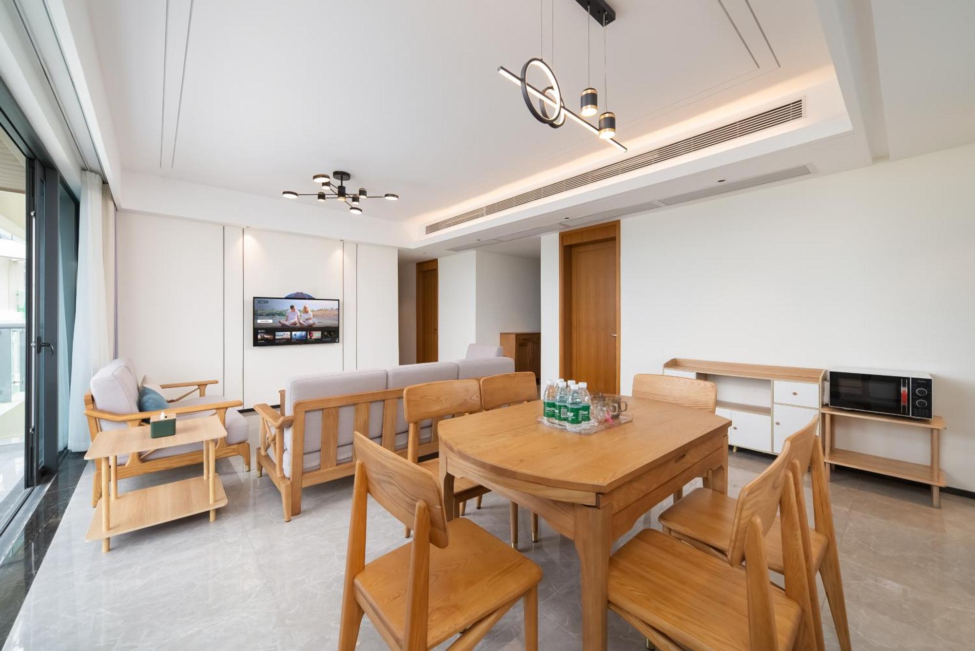 Puhai Sea View Apt By Hailan Tour At Sanya Yazhou Bay#Only 100 Meters To Beach And Sea Swimming Area Buitenkant foto