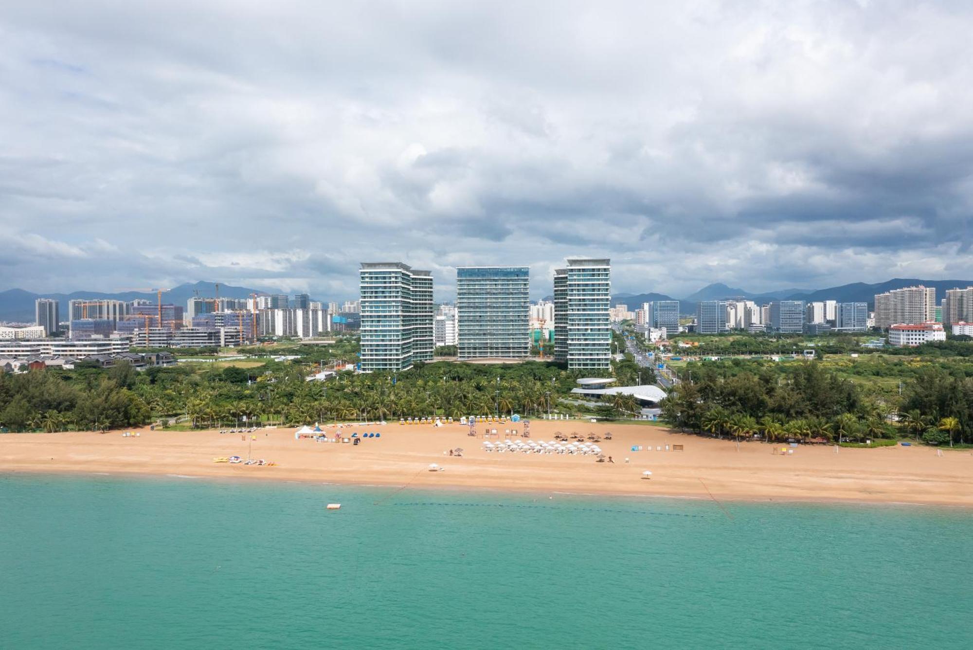 Puhai Sea View Apt By Hailan Tour At Sanya Yazhou Bay#Only 100 Meters To Beach And Sea Swimming Area Buitenkant foto