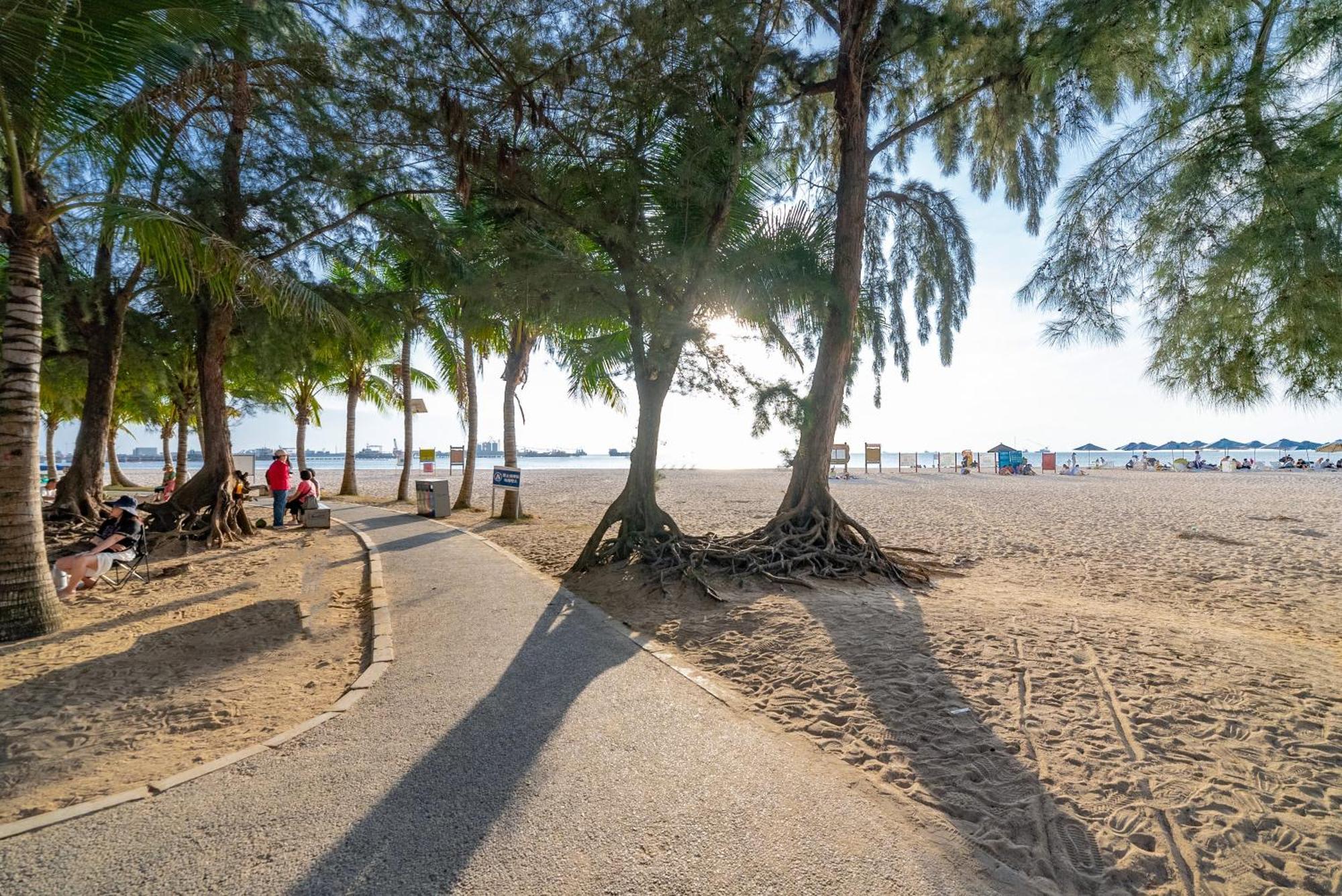 Puhai Sea View Apt By Hailan Tour At Sanya Yazhou Bay#Only 100 Meters To Beach And Sea Swimming Area Buitenkant foto