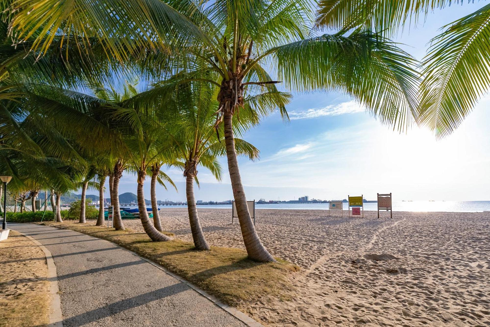 Puhai Sea View Apt By Hailan Tour At Sanya Yazhou Bay#Only 100 Meters To Beach And Sea Swimming Area Buitenkant foto